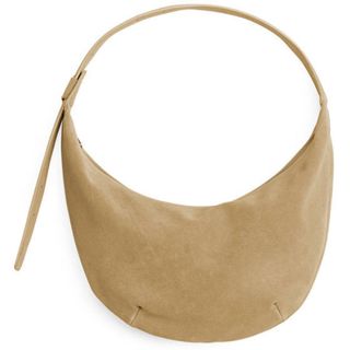 Arket Curved Suede Bag