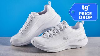 White Skechers sneakers