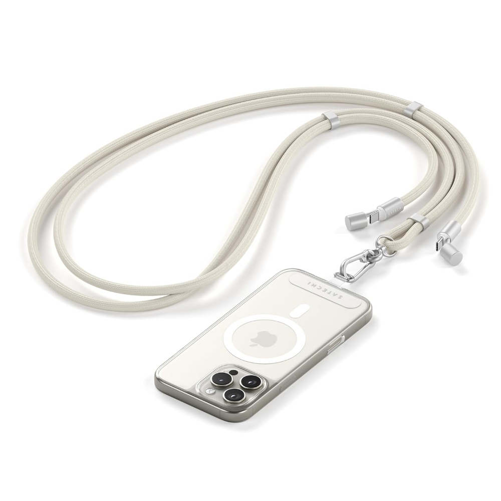 The Satechi lanyard loop in a white product render.