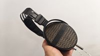The Theiaudio Cypher headphone in a work office setting. 