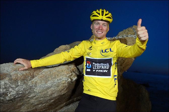 Jan Bakelandts (RadioShack-Leopard) was happy to be in yellow after stage 2