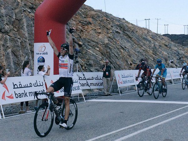 Edvald Boasson Hagen wins stage 2 of the Tour of Oman