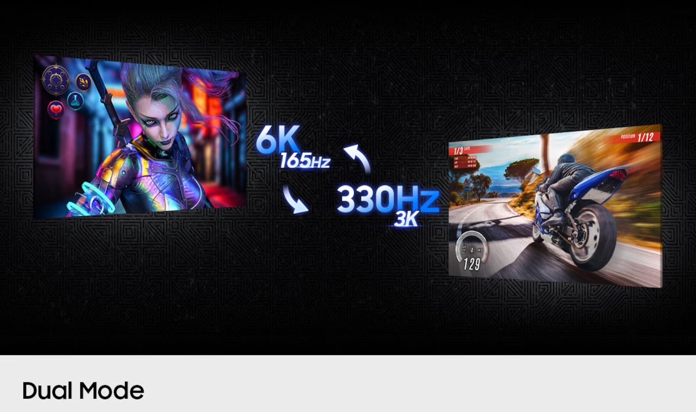 Samsung 6K gaming monitor dual mode