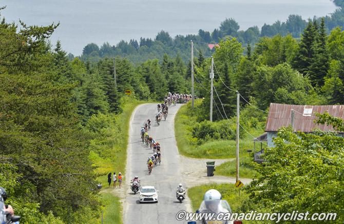You could see the pace was already hard from low down on the climb