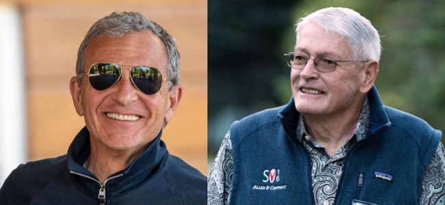 Bob Iger and John Malone