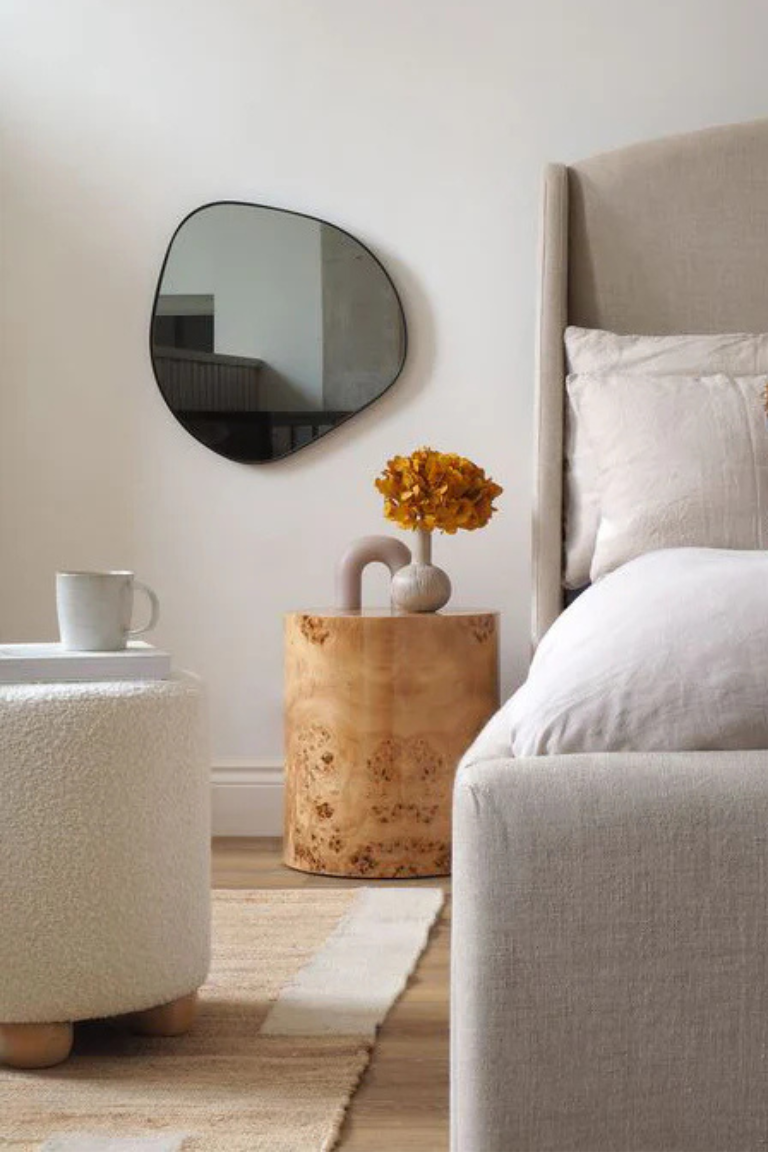Six The Residence., Burl Side Table