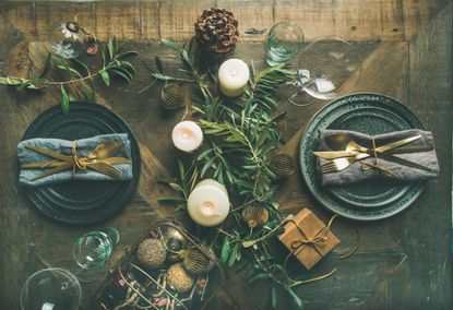 Table set for dinner