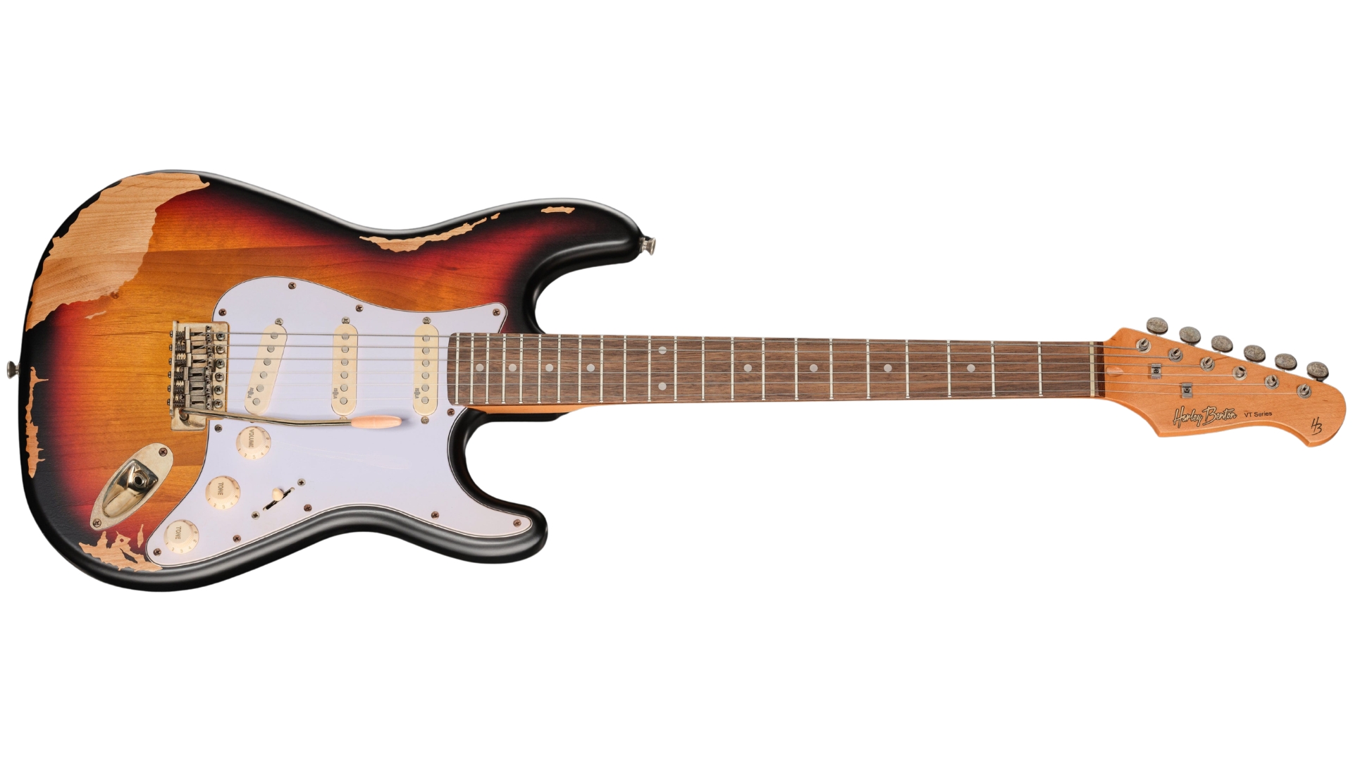 A Harley Benton ST-62HA electric guitar