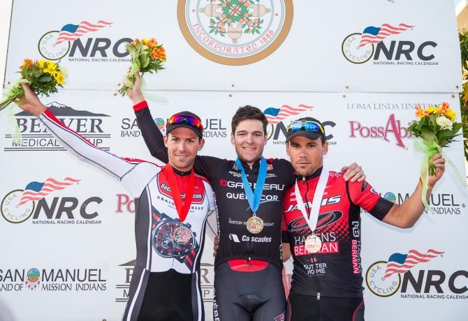 Mens podium.