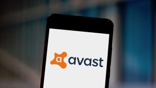 Smartphone showing Avast logo
