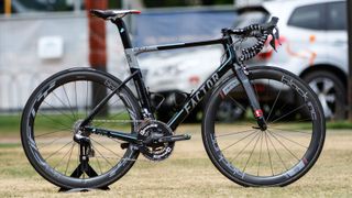 A detailed look at ONE Pro Cycling's Factor One S team bike of Australian Steele von Hoff