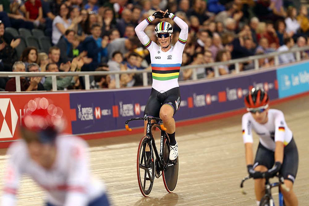 Kirsten Wild wins the women's Omnium at the London Track World Cup