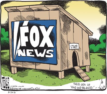 Editorial cartoon U.S. Fox News