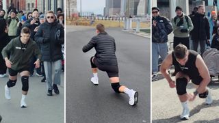 Austin Head lunges across New York for record attempt