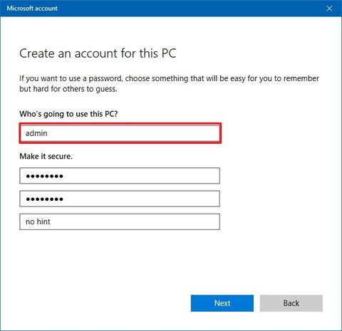 How to create a Windows 10 account with a custom name using your ...