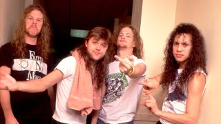 Metallica in 1988: (from left) Jame Hetfield, Lars Ulrich, Jason Newstead, Kirk Hammett