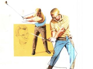 Illustration of Jack Nicklaus highlighting turn in the golf swing