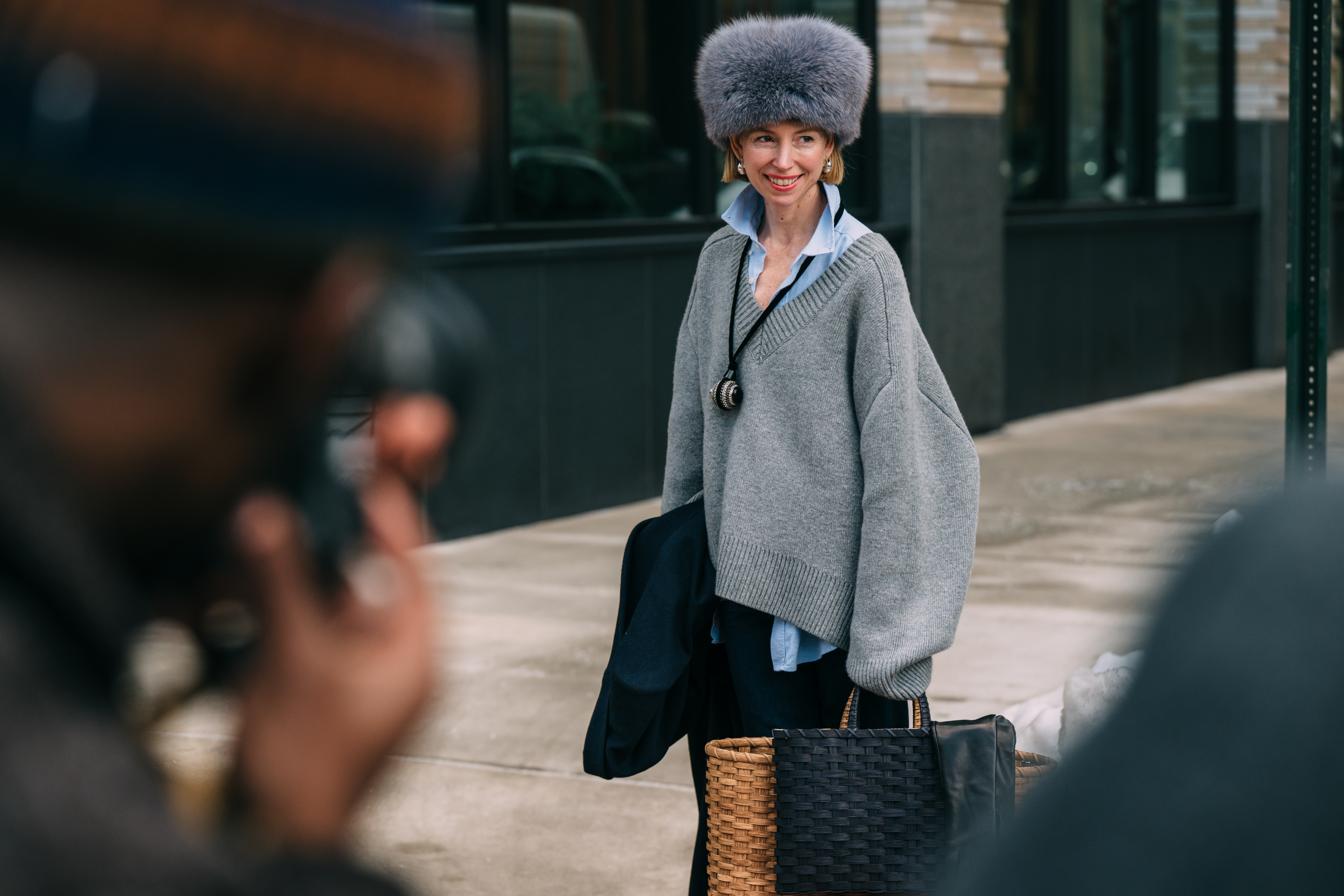 Street Style during the Fall 2026 New York Fashion Week on February 12, 2026 in New York, New York. (Photo by Jason Jean/WWD via Getty Images)