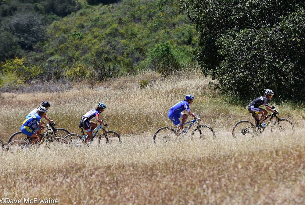 Erin Huck (Scott 3Rox Racing) approaching the final climb on the course