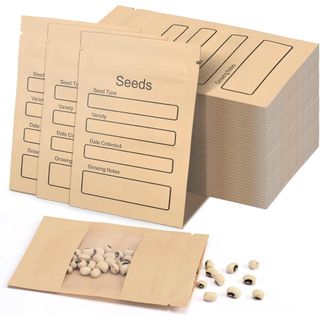 100 Pack Small Resealable Seed Envelopes