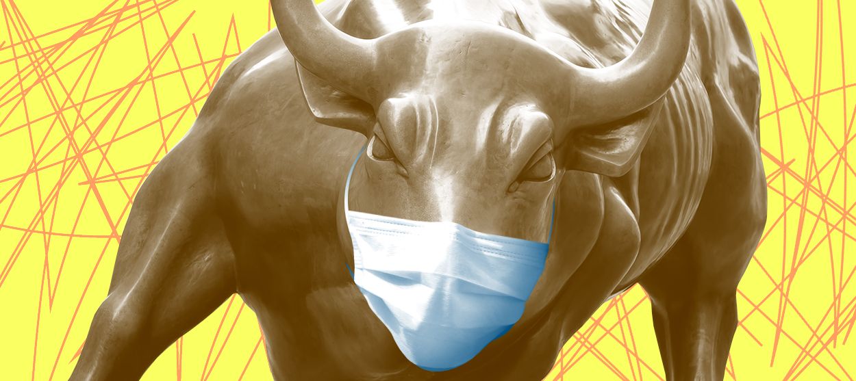 The Wall Street bull.