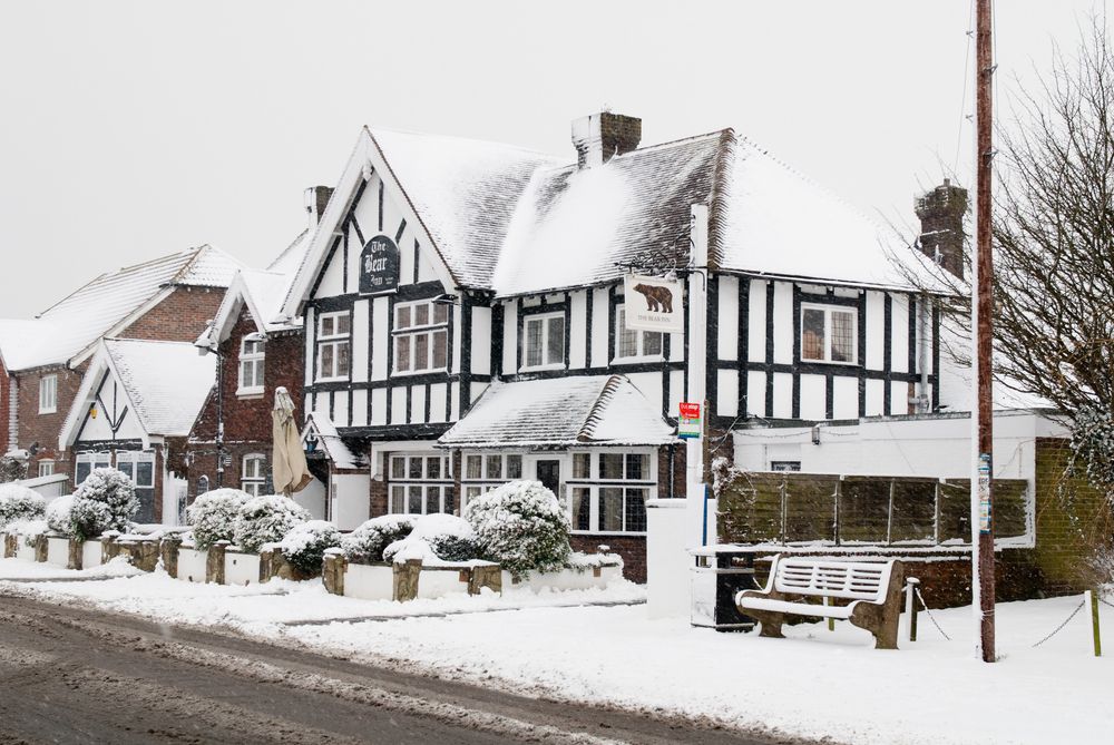 snowfall, cold weather, England