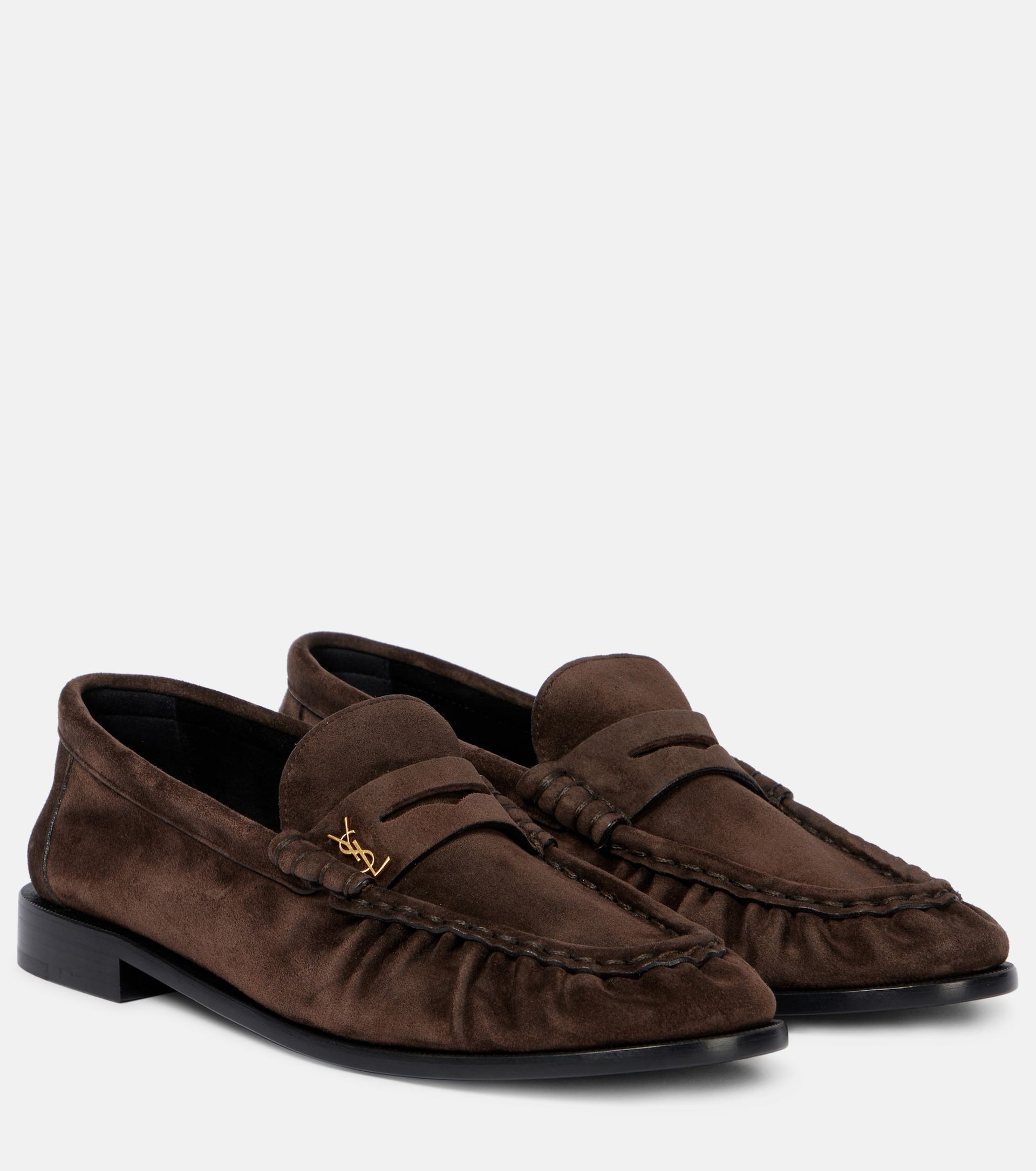 Saint Laurent, Le Loafer Suede Penny Loafers