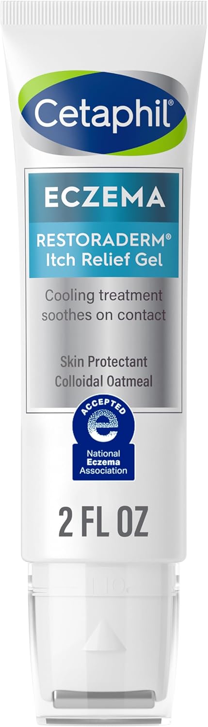 Cetaphil Eczema Restoraderm Itch Relief Gel, for Eczema Prone Skin, 2 Fl Oz, Instantly Soothes, 12 Hour Itch Relief, 0.5% Skin Protectant Colloidal Oatmeal, Steroid Free