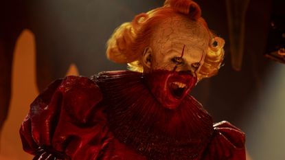 Bill Skarsg&aring;rd as Pennywise in the It: Welcome to Derry finale