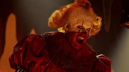 Bill Skarsgård as Pennywise in the It: Welcome to Derry finale