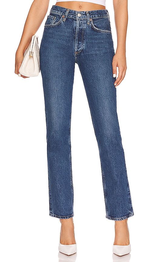 Lana Mid Rise Straight Jeans