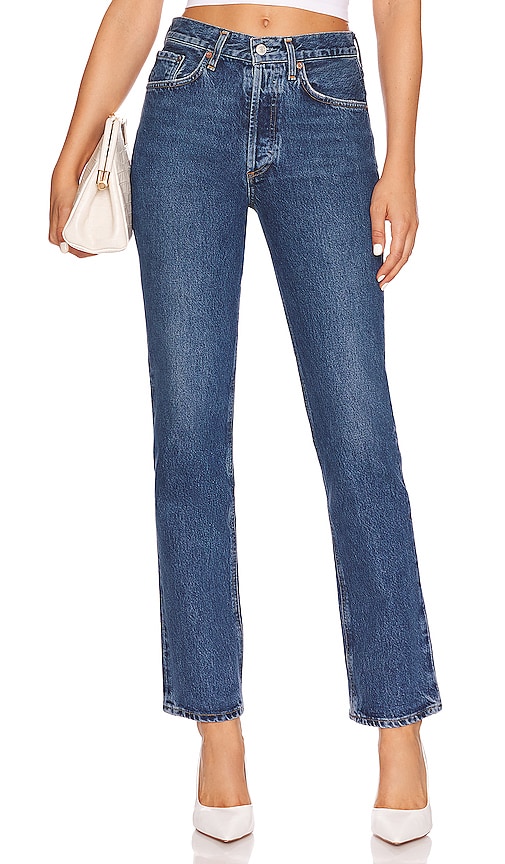 Lana Mid Rise Straight Jeans