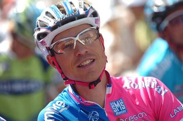 Damiano Cunego (Lampre-Fondital) focuses.