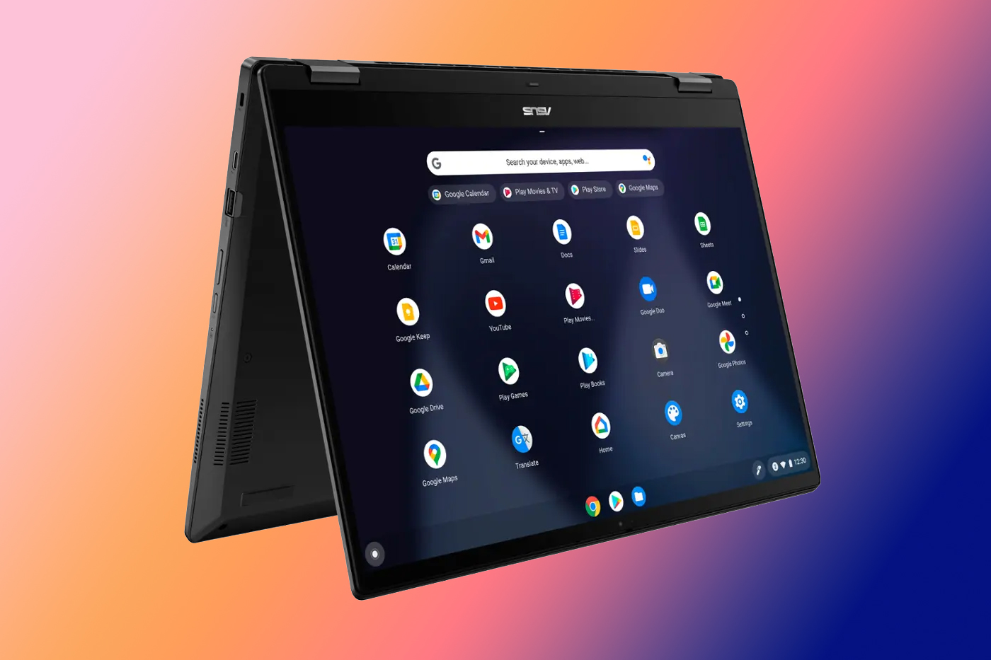 Asus Chromebook Flip CX5 in tent mode