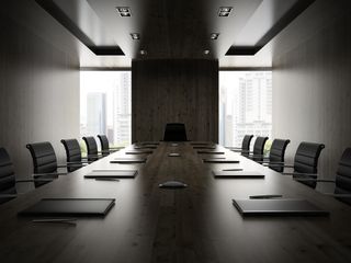 Picture of an empty boardroom