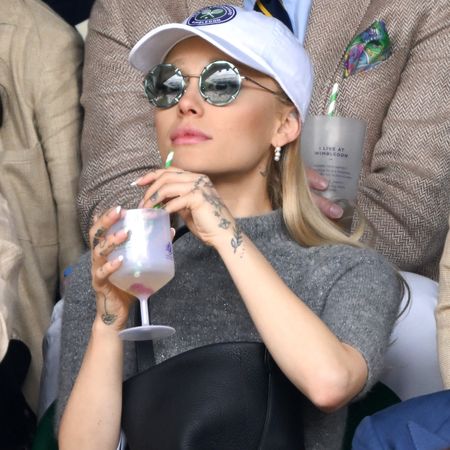 Ariana Grande at Wimbledon men's singles final