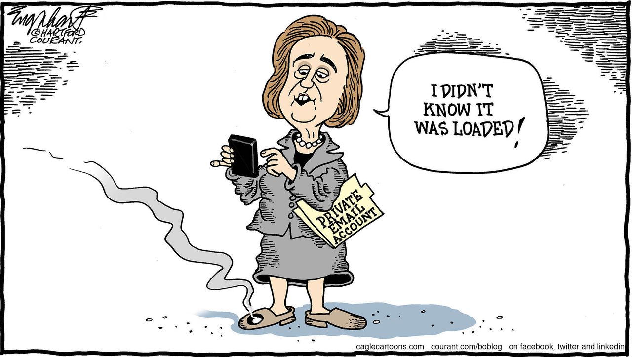 
Political cartoon U.S. Hillary Clinton email&amp;amp;nbsp;