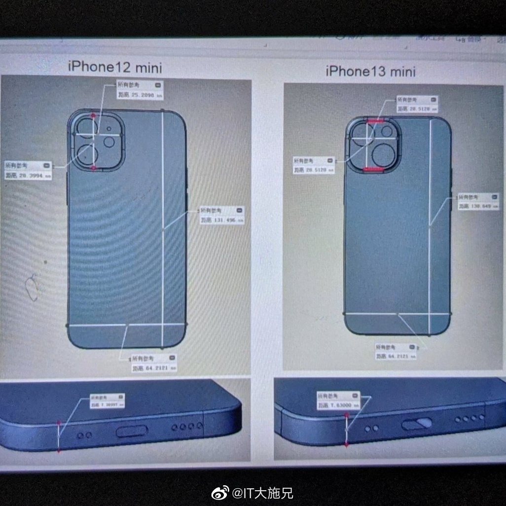 iphone 13 mini render leak