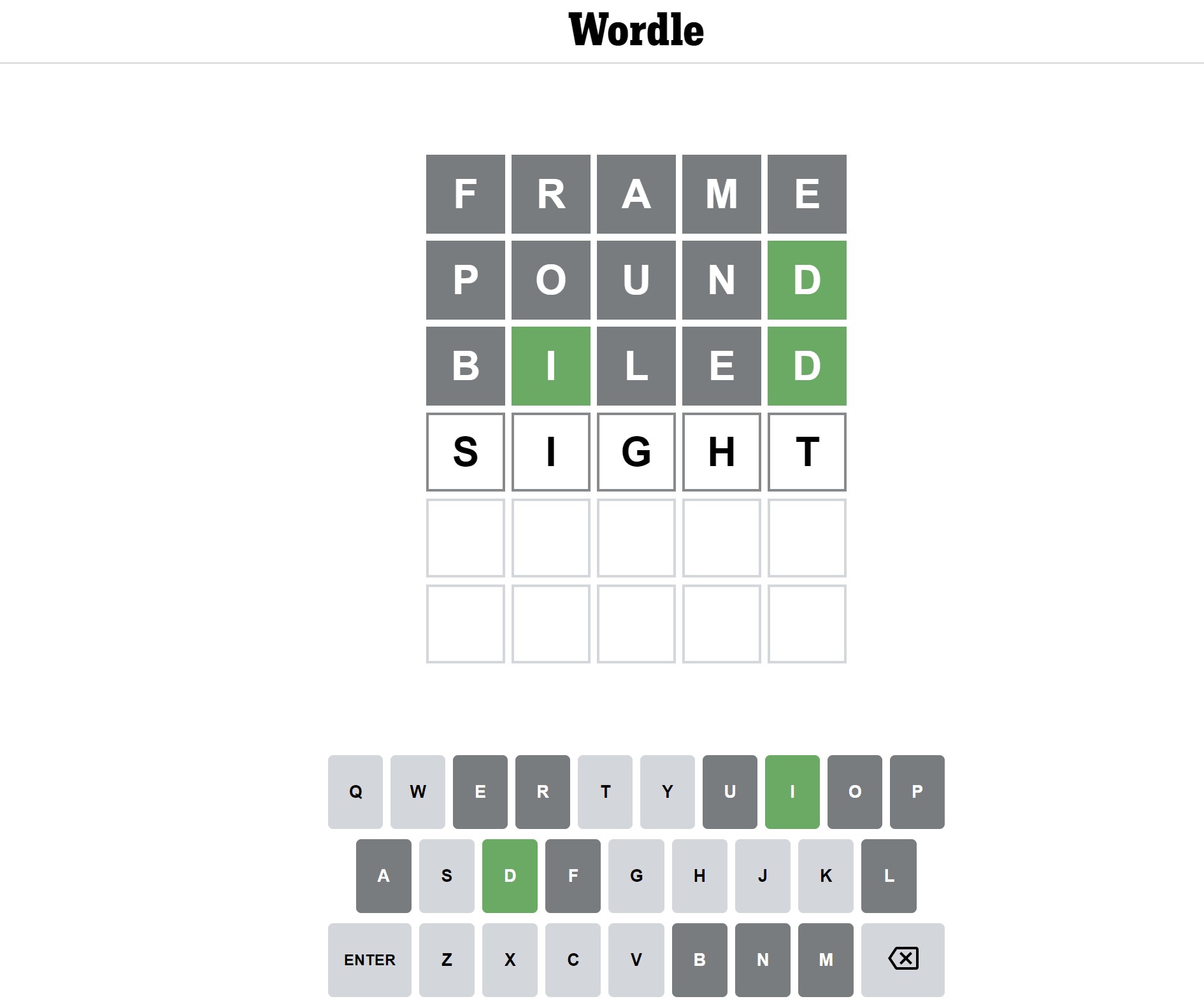 Wordle Guesses