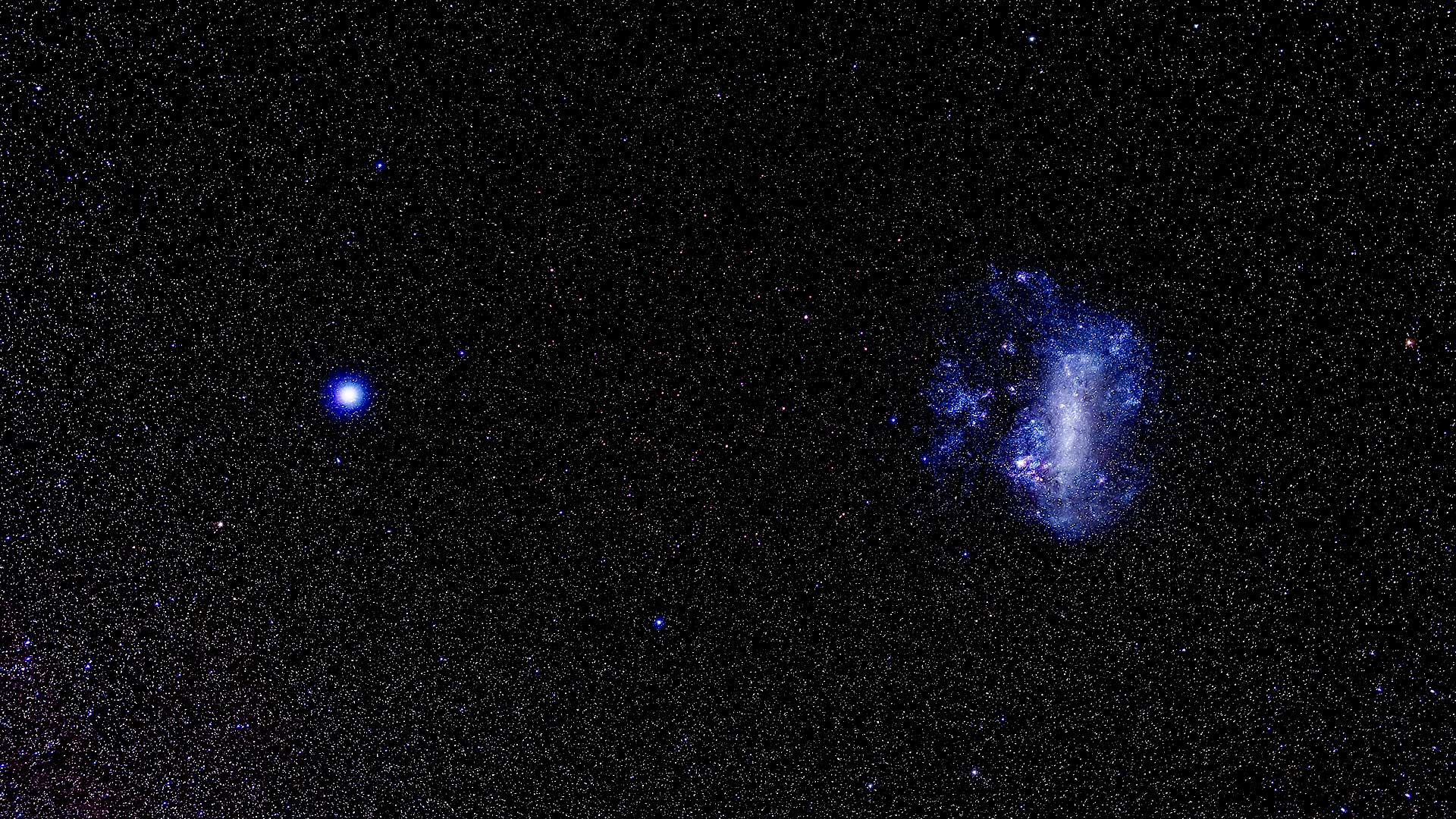 Canopus star photograph