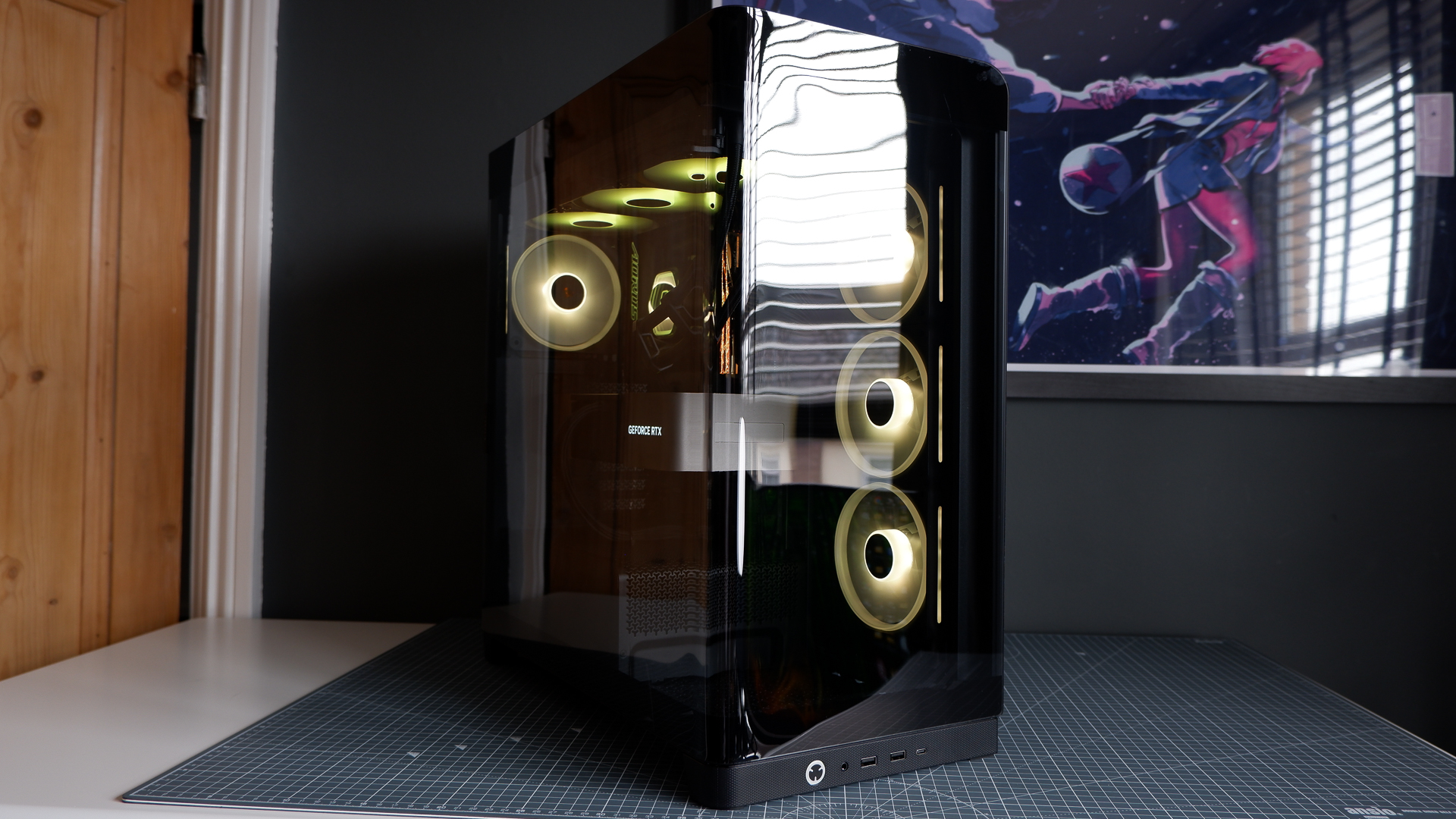 Corsair Frame 4500X ATX PC case throughout a PC build for testing.