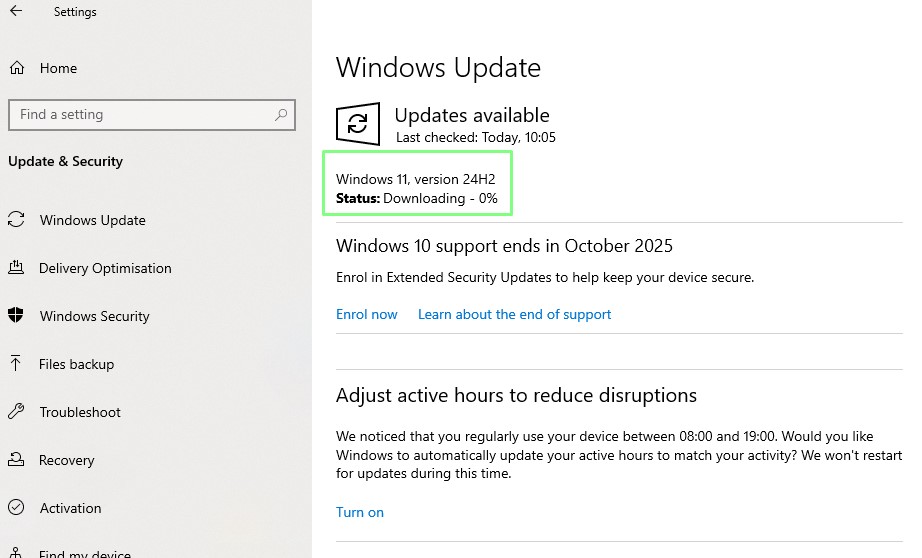 Windows 10 to 11