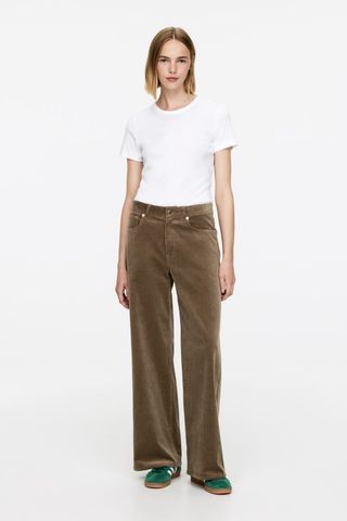 Wide Corduroy Trousers