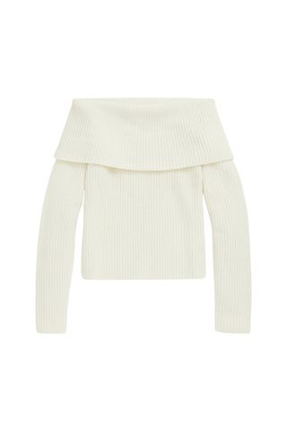 Polo Ralph Lauren Rib-Knit Off-The-Shoulder Sweater