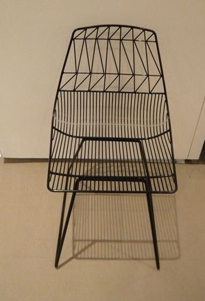 Bent wire chair by Los Angeles-based Guarav Nanda