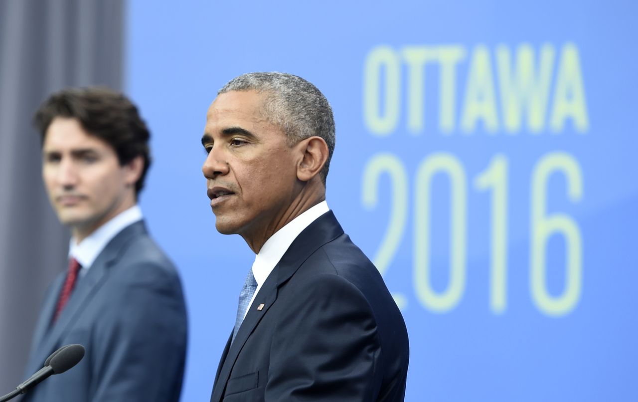 President Obama and Justin Trudeau