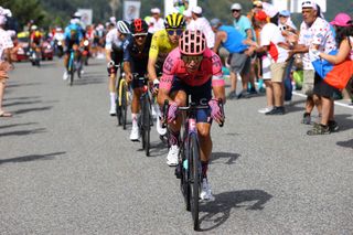 ANDORRELAVIEILLE ANDORRA JULY 11 Rigoberto Urn of Colombia and Team EF Education Nippo during the 108th Tour de France 2021 Stage 15 a 1913km stage from Cret to AndorrelaVieille Col de Beixalis 1796m LeTour TDF2021 on July 11 2021 in AndorrelaVieille Andorra Photo by Tim de WaeleGetty Images