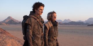 Timothee Chalamet and Rebecca Ferguson in Dune