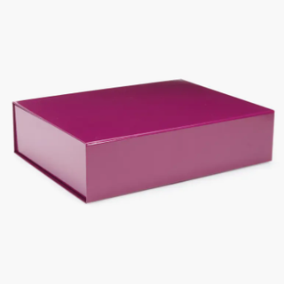 purple cardboard box