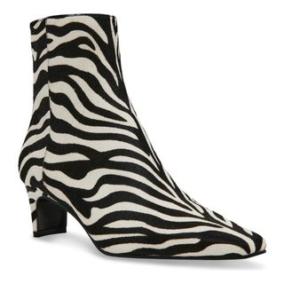 Delvie Zebra Faux Calf Hair Bootie 